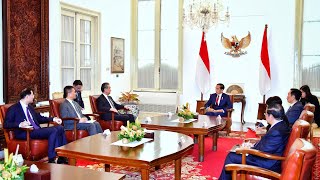 Presiden Joko Widodo Menerima Kunjungan Kehormatan Menlu RRT Wang Yi, Istana Merdeka, 18 April 2024