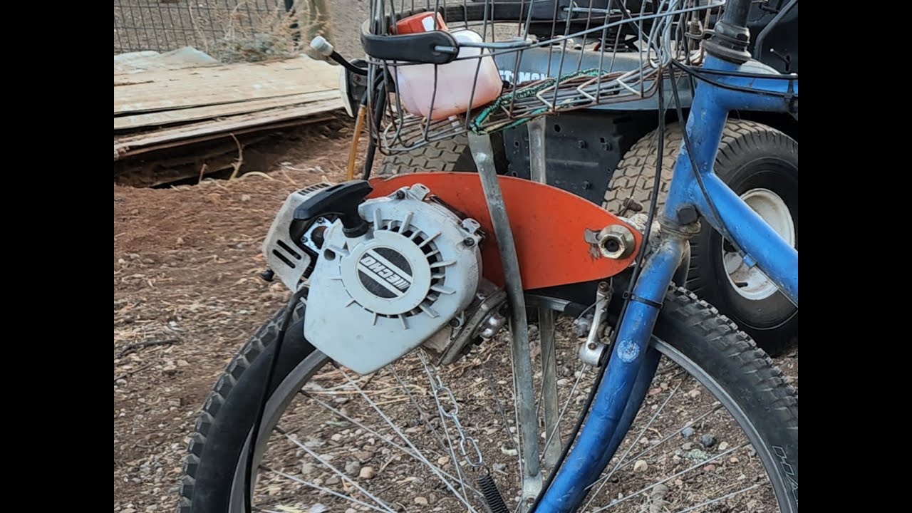Ultimate Junkyard 2 Engine 2wd Motorized Bicycle Build YouTube