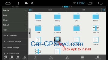 igo wyway install in the Android car stereo with 1024X600 - igo apk software