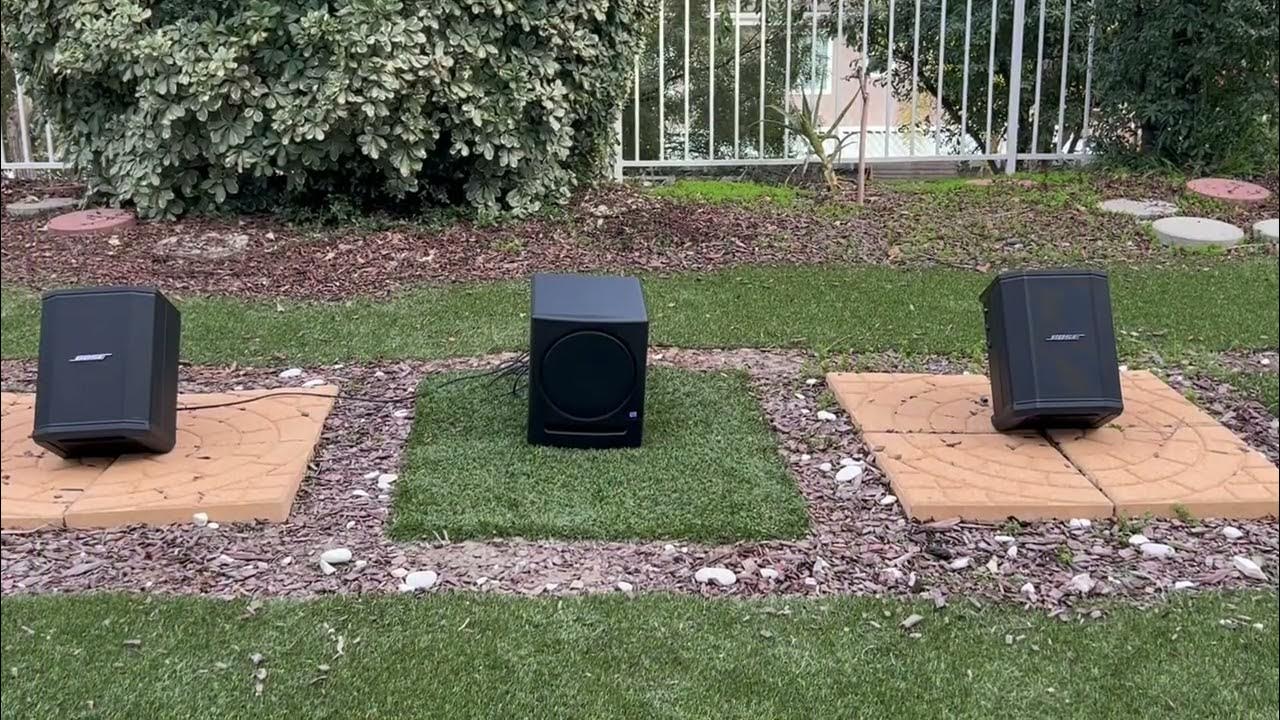 A Pair Of Bose S1 Pros With The Lightest Weight Subwoofer PreSonus