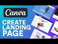 How to Create a FREE Landing Page With Canva 2024