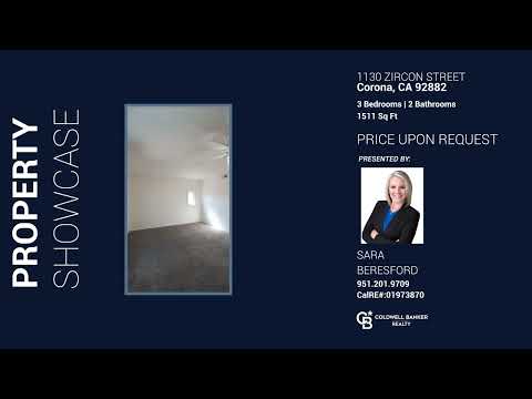 1130 Zircon Street, Corona, CA home video tour
