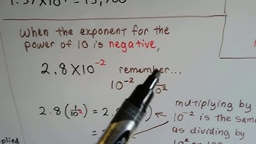 Algebra I #5.4a, Scientific Notation - Standard Notation