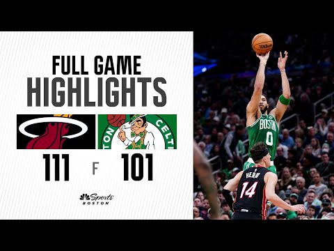 FULL GAME HIGHLIGHTS: Heat even out series 1-1, beat Celtics 111-101