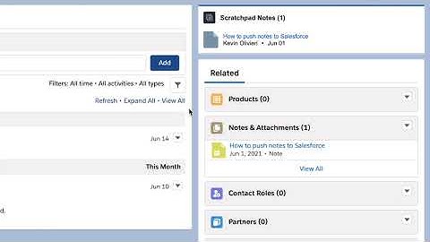 Push Notes to Salesforce with Scratchpad