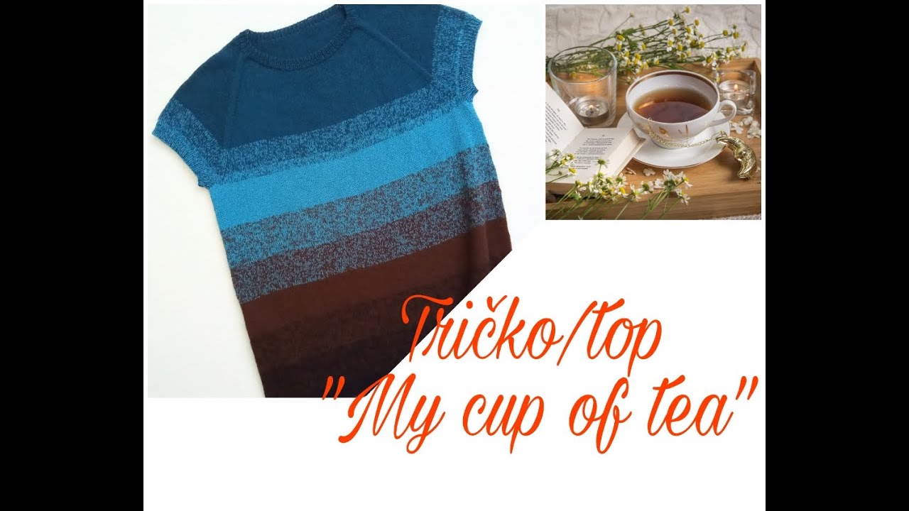 Ako pliesť tričko. Pletený top 