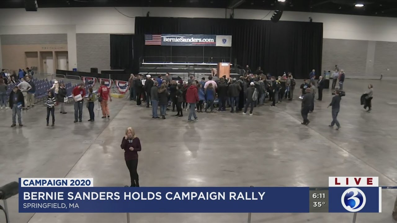 VIDEO: Senator Bernie Sanders campaign rally set to kick off in ...