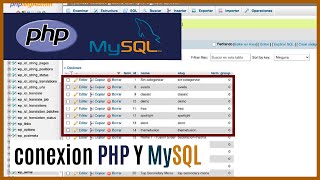 como CONECTAR una base de datos MYSQL con PHP en xampp
