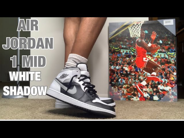 AIR JORDAN 1 MID WHITE SHADOW! ON FEET AND REVIEW! THOUGHTS & MUST 