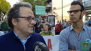Declaraciones previas a la manifestación contra los humos de la orujera de Espejo