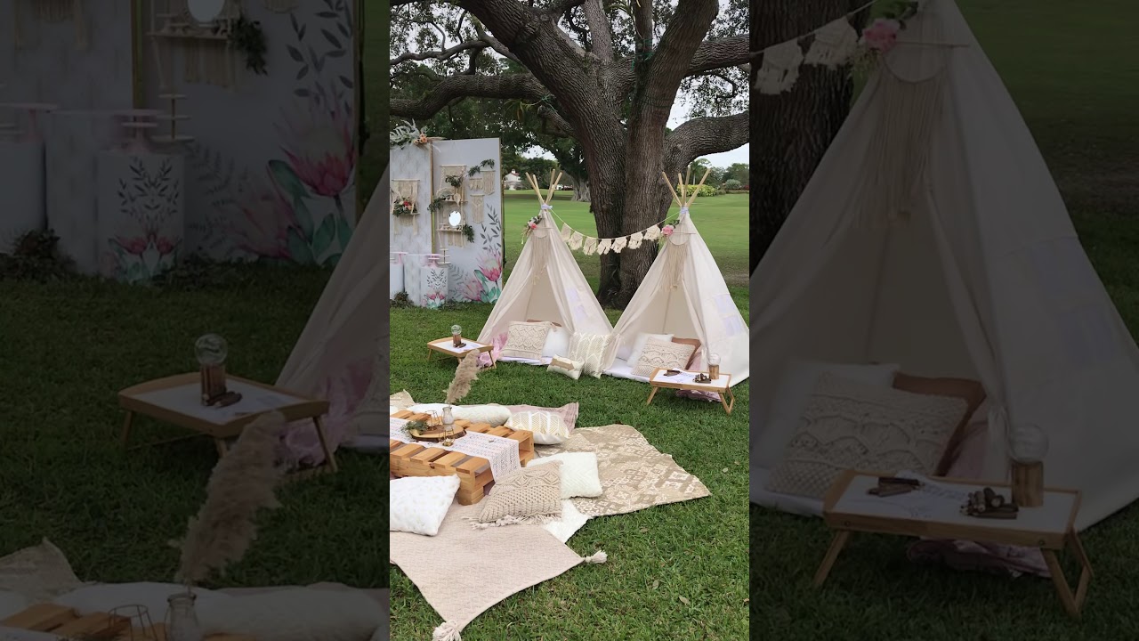 Boho Baby Shower / teepee party in Miami YouTube