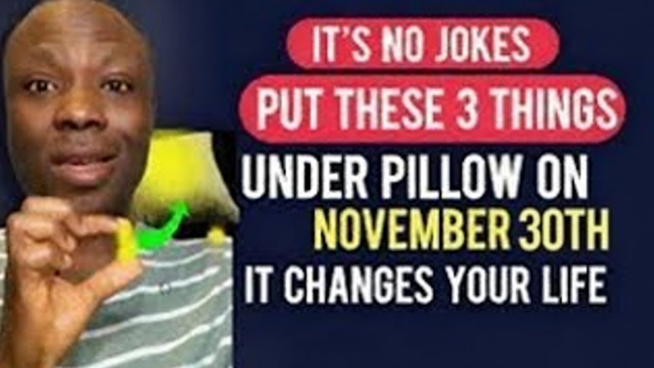 Положите эти три вещи под подушку 30 ноября — я сделала это однажды, и всё изменилось! 🙏💰