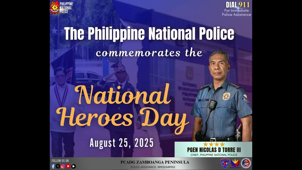 The Philippine National Police commemorates the National Heroes Day || August 25, 2025