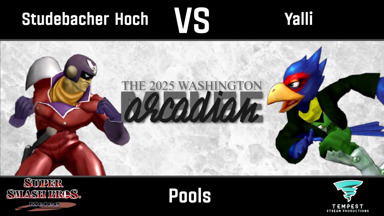 Studebacher Hoch (Captain Falcon) vs Yalli (Falco) - Melee Pools -  WA Melee Arcadian 2025
