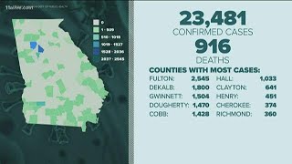 Georgia COVID-19 cases continue to rise the night before many businesses reopen