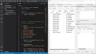 MEMBUAT DATABASE MENGGUNAKAN PYTHON DAN DB BROWSER SQLITE || UAS ALGORITMA PEMROGRAMAN UTY