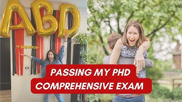 PASSING PHD COMPS EXAM + Engagement!