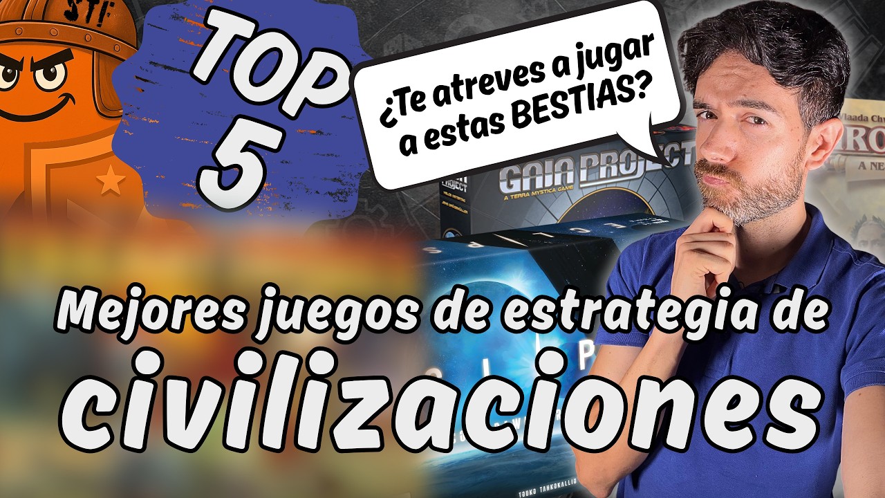 🏛️ TOP 5 MEJORES juegos de mesa de CIVILIZACIONES
