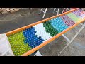 Make a water marble run course using a wiggly, wooden sound device and an aquarium. #ASMR