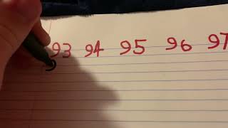 Writing Counting #99