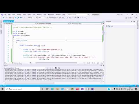 Get Create Date and Update Date of File in C#