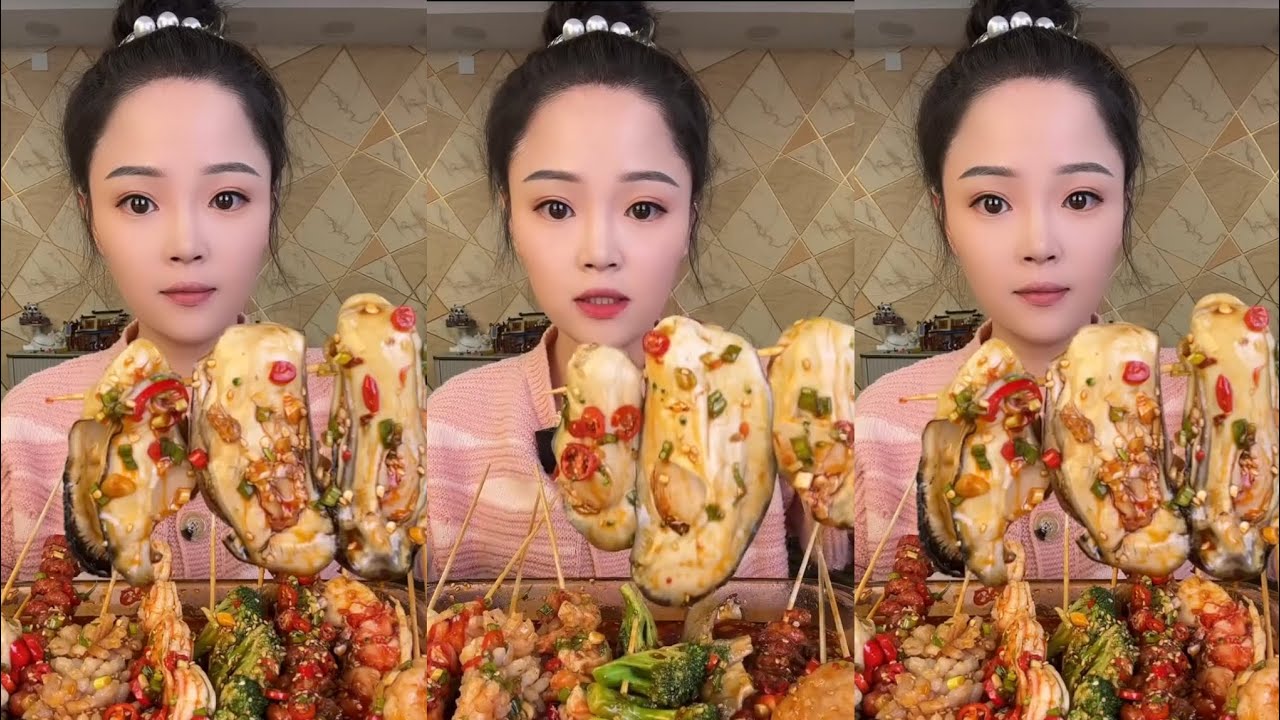 CHINESE MUKBANG SPICY FOOD (COLD POT SKEWERS)@Xiao Yu Mukbang @Bingxin666 Mukbang EATING SHOW