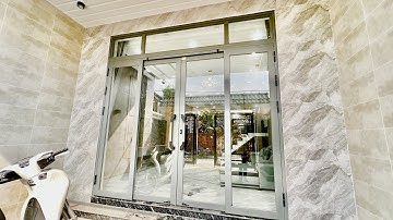 Báo giá cửa nhôm trượt quay 4 cánh tại Bình chuẩn Thuận An Bình Dương : mẫu của nhôm xingfa 4 cánh