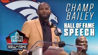 Champ Bailey FULL Hall of Fame Speech | 2019 Pro Football Hall of Fame | NFL