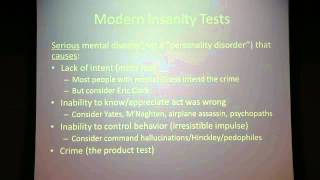 Osher Lifelong Learning: Chris Slobogin "Preventive Detention and Sentencing"
