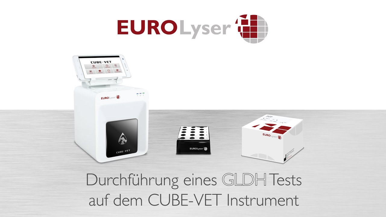 Durchführung eines GLDH VET Tests auf dem EUROLyser CUBE-VET