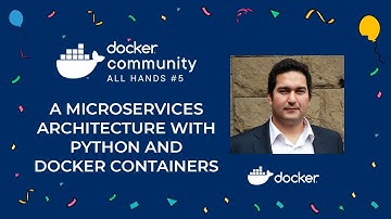 A microservices architecture with Python and Docker containers