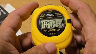 FCXJTU Chronomètre Simple de Sport, chronomètre numérique à mémoire partagée sur Un Tour, Compte à r