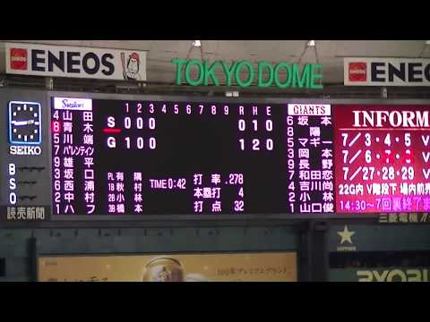 H30.6.23  読売巨人⇔ヤクルトスワローズ