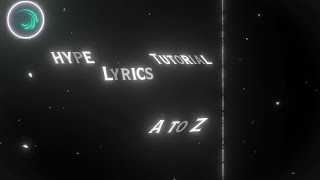 Hype Lyrics Tutorial in Alight Motion. A to Z screenshot 4