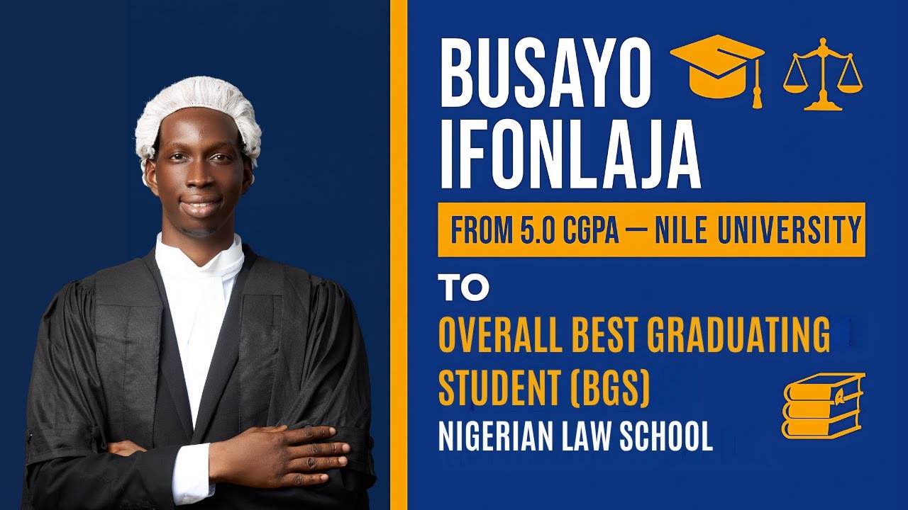 20 Questions with Nigerian Law School's Best Graduating Student (BGS) | Busayo Ifonlaja
