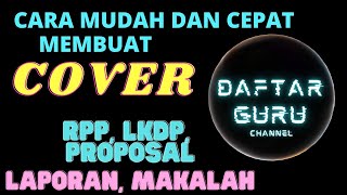 CARA MUDAH MEMBUAT COVER, PERANGKAT AJAR, LKDP  DENGAN CANVA #canva #canvatutorial