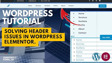 Having trouble with your WordPress header in Elementor? Watch this video to fix it now!