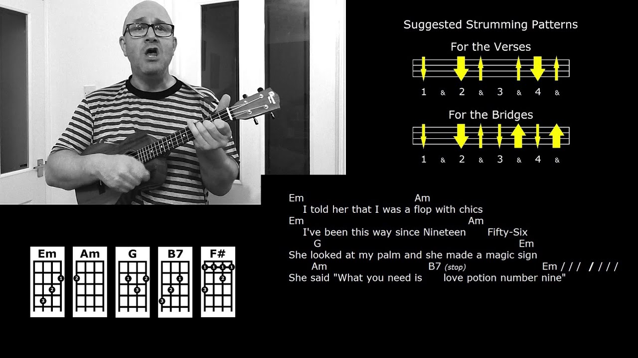 Love Potion No. 9 - The Clovers / The Searchers / - Ukulele Strum-Along Lesson - Jez Quayle