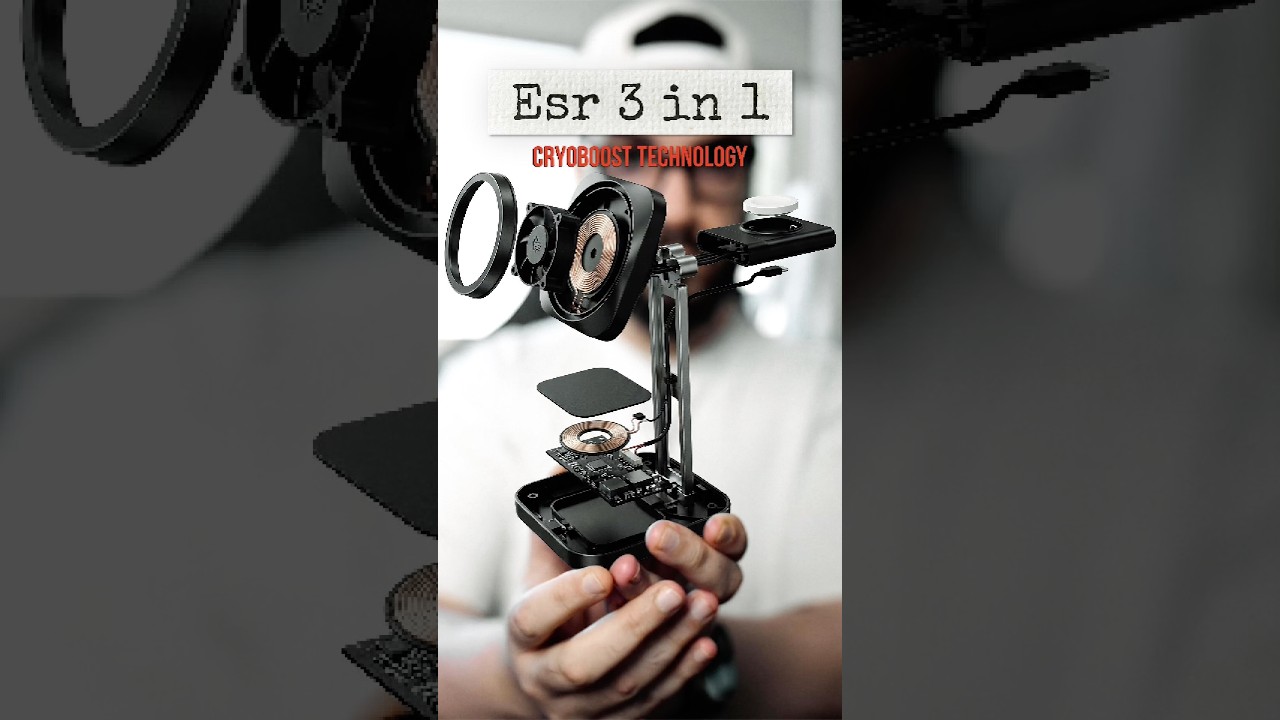 Это беспроводное зарядное устройство устраняет перегрев — ESR 3-в-1 CryoBoost