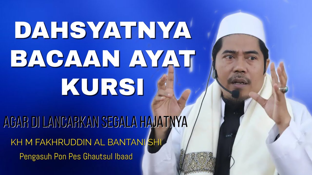 Dahsyatnya Bacaan Ayat Kursi