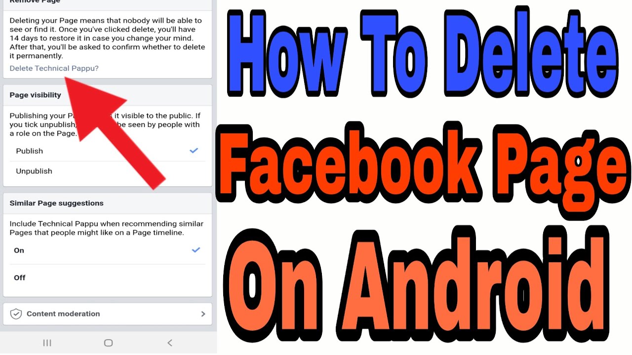 How to delete facebook page on android || facebook page delete kaise ...