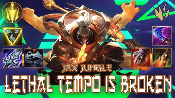 WILD RIFT | LETHAL TEMPO MAKES JAX OP!  | JAX JUNGLE GAMEPLAY | SEASON 5