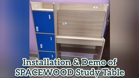 Unboxing Installation & Demo of SPACEWOOD Engineered Wood Study Table