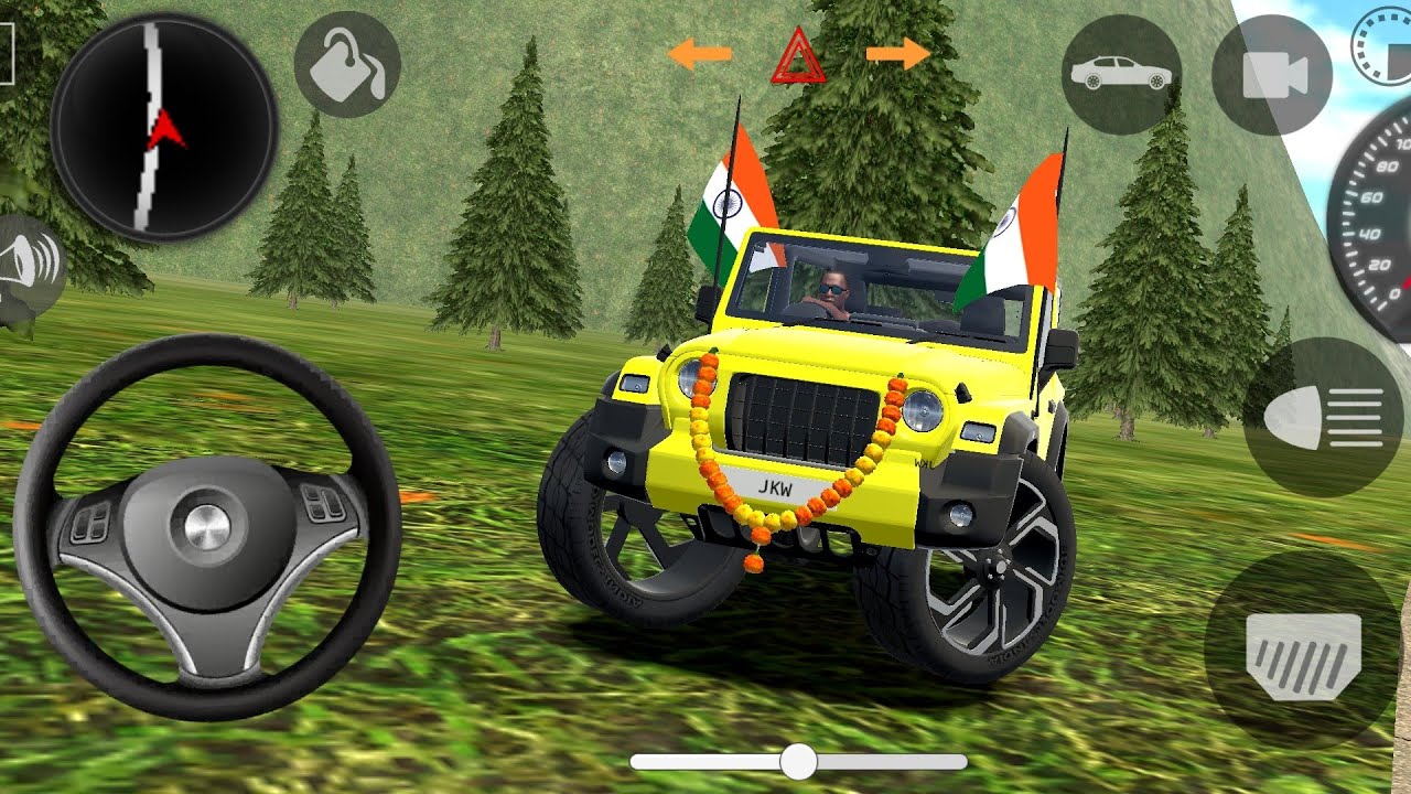 🔥Modified Mahindra Thar 🚙(Dollar Song )🇮🇳 Games: Indian cars simulator 3D