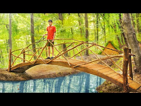 ПОСТРОИЛИ МОСТИК НАД НАШИМ ПРУДОМ!