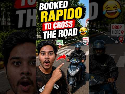 I Booked Rapido to Cross the Road 😂 #shorts #minivlog #foodchallenge