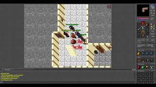Old Tibia - Team killing Red Skull INSANE Loot (Eternia 2005 7.4)