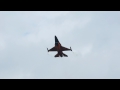 Slow turn of the orange lion f16 of the demoteam rnlaf