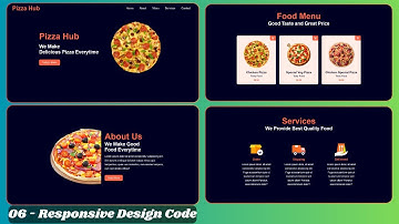 Build a Complete Responsive Food & Restaurant Website using HTML CSS JavaScript | Responsive Design