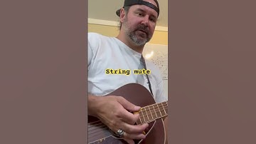 How to play guitar // string mute #musiceducation #shorts